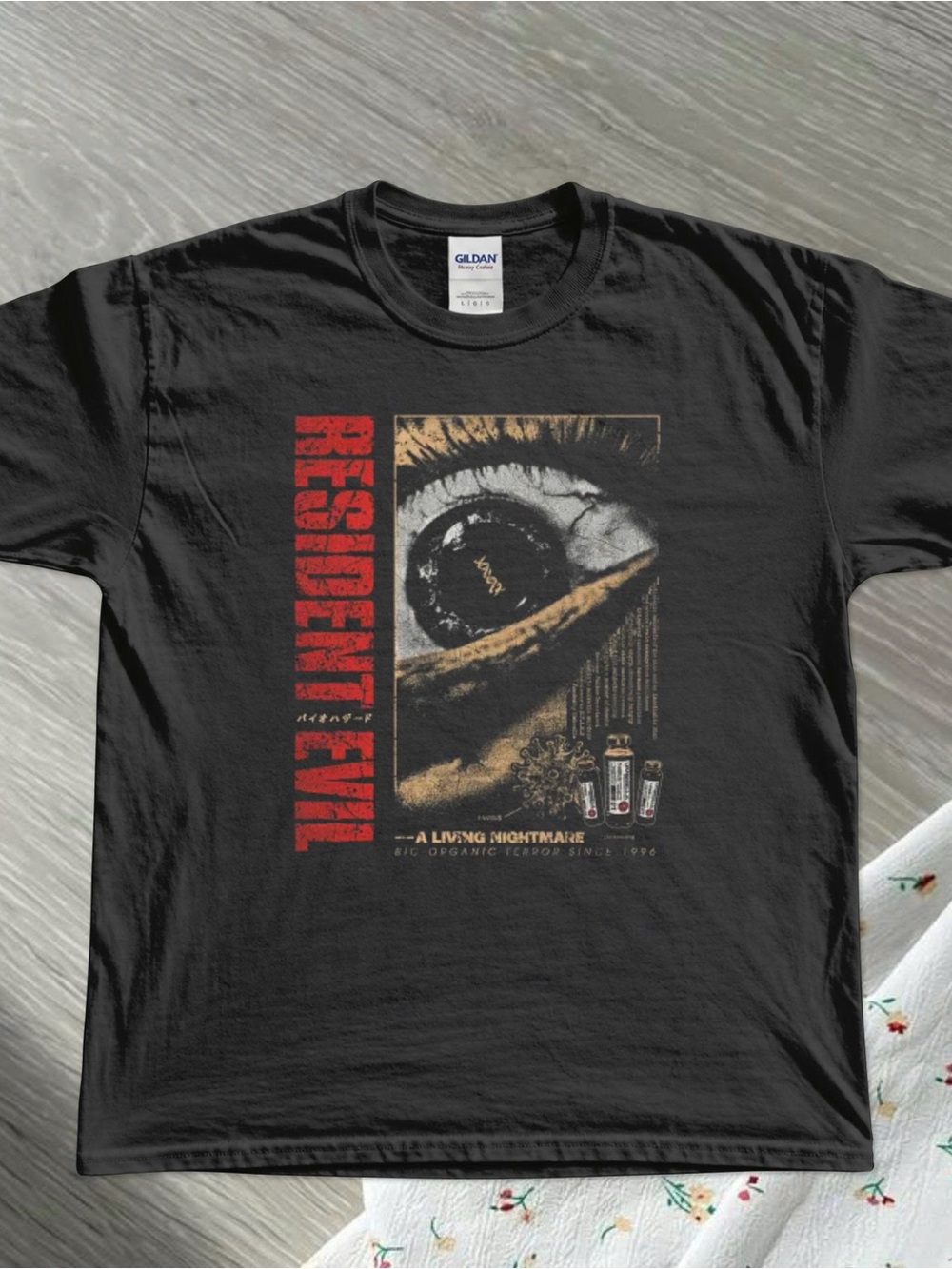 Gildan Black Resident Evil Graphic Tee